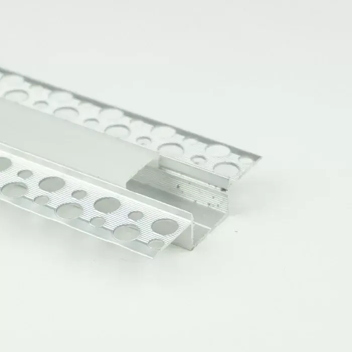 Csak ma EcoLight Gipszkartonba süllyeszthető aluprofil 17 mm széles 2 méteres szál opál fedővel