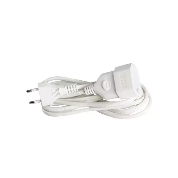 Földeletlen hálózati hosszabbító fehér 2Χ0.75mm 3m 10A 220-240V Vedd meg online