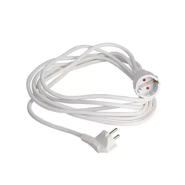 Földelt hálózati hosszabbító fehér 3Χ1.5mm 5m 16A 220-240V Árengedmény