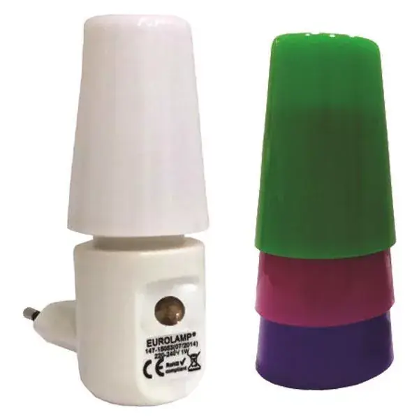 LED irányfény mozgásérzékelővel, cserélhető búrával 2700K 1W Szuper akció