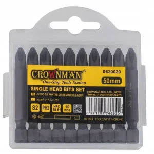 Crownman 50mm-es 10 db-os dupla bit készlet Akció