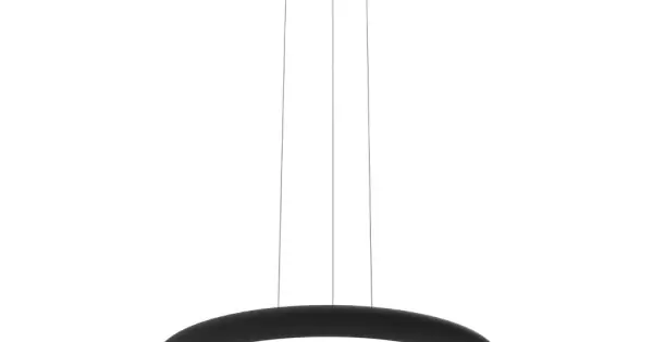 Akció Viokef Benett fekete LED függesztett lámpa (VIO-4340801) LED 1 izzós IP20