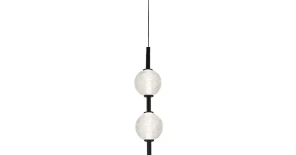 Viokef Abeona fekete LED függesztett lámpa (VIO-4330400) LED 1 izzós IP20 Alacsony ár
