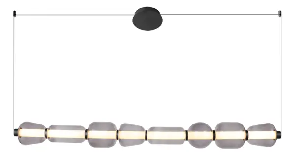 Vásárlói kedvenc Zambelis fekete-szürke LED függesztett lámpa (ZAM-23066) LED 1 izzós IP20