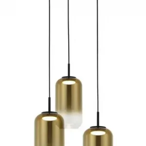 Zambelis fekete-arany LED függesztett lámpa (ZAM-23231) LED 3 izzós IP20 Kedvezményes ár