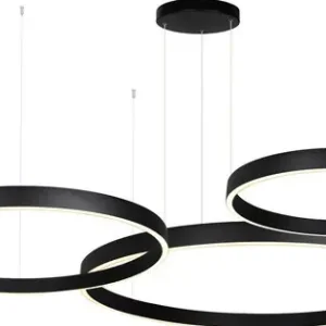 Akció Zambelis fekete-fehér LED függesztett lámpa (ZAM-25375) LED 1 izzós IP20