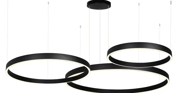 Akció Zambelis fekete-fehér LED függesztett lámpa (ZAM-25375) LED 1 izzós IP20