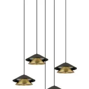 Zambelis fekete LED függesztett lámpa (ZAM-25453) LED 1 izzós IP20 Bestseller