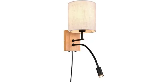 Trio Nilam natúr-fekete falikar (TRI-212879236) E27+LED 1 izzós IP20 Rendeld meg most