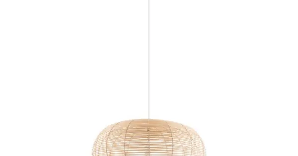 Nowodvorski Rattan barna-fehér függesztett lámpa (TL-11155) E27 1 izzós IP20 Outlet