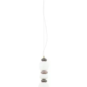 Árengedmény Nowodvorski Ceramic fehér-barna LED függesztett lámpa (TL-11701) LED 1 izzós IP20