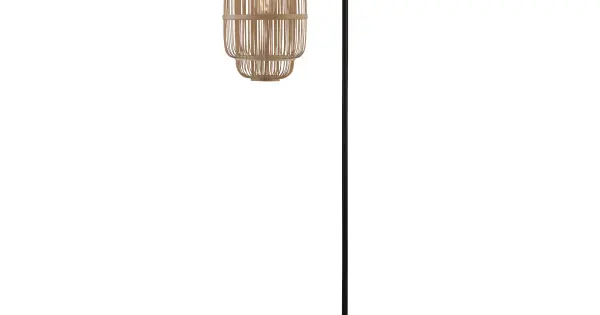 Searchlight Java fekete állólámpa (SL-60096BK) E27 1 izzós IP20 Gyors szállítás