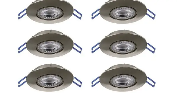 Eglo Gedrez matt nikkel LED mennyezetbe építhető lámpa szett (EG-300196) LED 10 izzós IP20 Népszerű