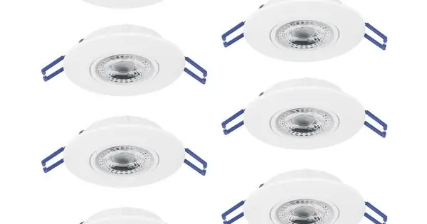 Eglo Gedrez fehér LED mennyezetbe építhető lámpa szett (EG-300186) LED 7 izzós IP20 Különleges ajánlat