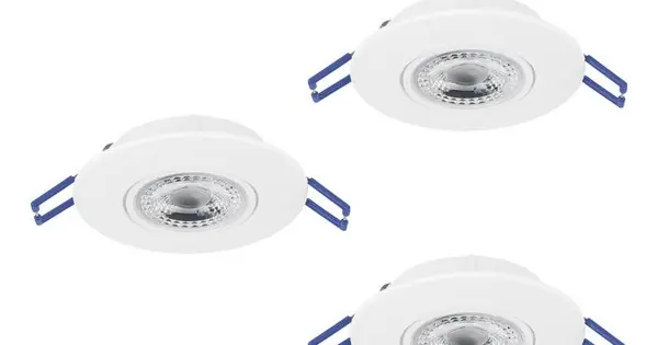 Népszerű Eglo Gedrez fehér LED mennyezetbe építhető lámpa szett (EG-300184) LED 3 izzós IP20