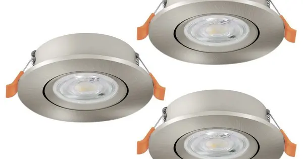 Vedd meg online Eglo Barranco matt nikkel LED mennyezetbe építhető lámpa szett (EG-902268) LED 3 izzós IP20