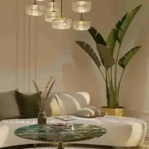 Maxlight Lipari arany-átlátszó LED függesztett lámpa (MAX-P0544) LED 7 izzós IP20 Legnépszerűbb