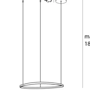 Maxlight Cayenne rózsarany LED függesztett lámpa (MAX-P0605D) LED 1 izzós IP20 Legnépszerűbb
