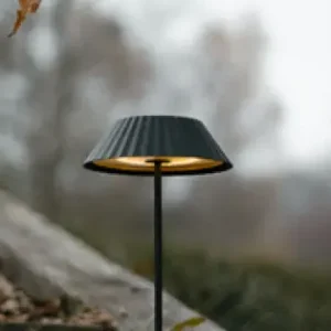 Alacsony ár Maxlight Muffin fekete hordozható LED asztali lámpa (MAX-T0066) LED 1 izzós IP44