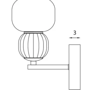 Exkluzív ajánlat Maxlight Modern barna LED falikar (MAX-W0399) LED 1 izzós IP20