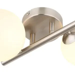 Vedd meg online Globo Riha nikkel-opál fali lámpa (GLO-56140-2W) G9 2 izzós IP20