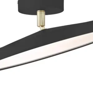 Azonnali szállítás Nordlux Kaito Pro fekete LED mennyezeti lámpa (NOR-2320556003) LED 1 izzós IP20