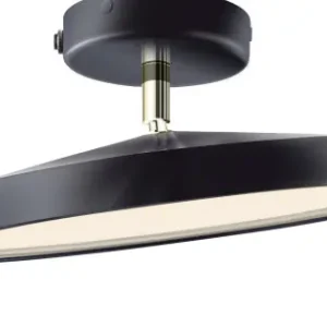 Népszerű Nordlux Kaito Pro fekete LED mennyezeti lámpa (NOR-2320546003) LED 1 izzós IP20