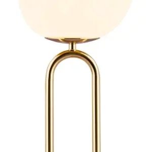 Gyors szállítás Nordlux Shapes arany-fehér asztali lámpa (NOR-2120055035) E27 1 izzós IP20