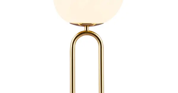 Gyors szállítás Nordlux Shapes arany-fehér asztali lámpa (NOR-2120055035) E27 1 izzós IP20