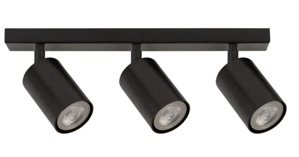 Sigma Zoom fekete mennyezeti spotlámpa (SIG-33311) GU10 3 izzós IP20 Prémium