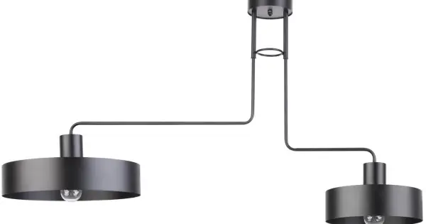 Szuper ajánlat Sigma Vasco fekete mennyezeti lámpa (SIG-31551) E27 2 izzós IP20