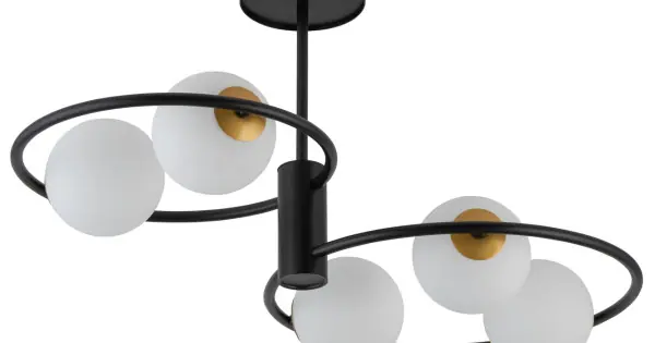 Sigma Aqua fekete-fehér mennyezeti lámpa (SIG-33468) G9 5 izzós IP20 Akció