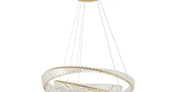 Végkiárusítás Nova Luce Aurelia arany LED függesztett lámpa (NL-9333063) LED 1 izzós IP20