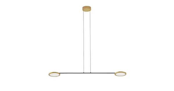 Ne maradj le Nova Luce Scope fekete-arany LED függesztett lámpa (NL-9695253) LED 1 izzós IP20