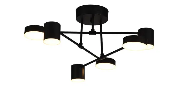 Végkiárusítás Viokef Prima fekete LED függesztett lámpa (VIO-4268200) LED 1 izzós IP20