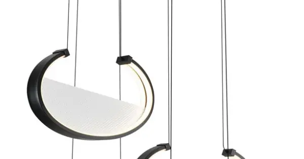 Viokef Adele fekete LED függesztett lámpa (VIO-4302200) LED 1 izzós IP20 Árcsökkenés