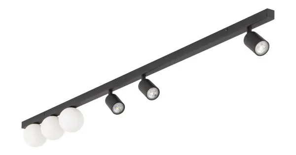 Legkelendőbb TK Lighting Vox fekete mennyezeti lámpa (TK-10003) GU10+G9 6 izzós IP20
