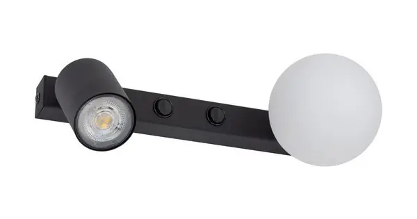 TK Lighting Vox fekete falikar (TK-10148) GU10+G9 2 izzós IP20 Alacsony ár