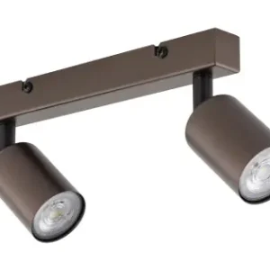 Népszerű TK Lighting Top barna mennyezeti spotlámpa (TK-6180) GU10 2 izzós IP20
