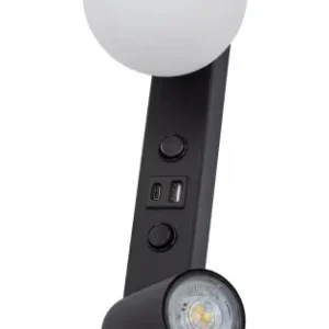 TK Lighting Vox USB fekete falikar (TK-10152) GU10+G9 2 izzós IP20 Alacsony ár