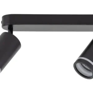 Nézd meg most TK Lighting Jet fekete mennyezeti spotlámpa (TK-6912) GU10 2 izzós IP20