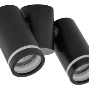 Akciós ár TK Lighting Jet fekete mennyezeti spotlámpa (TK-4539) GU10 2 izzós IP20