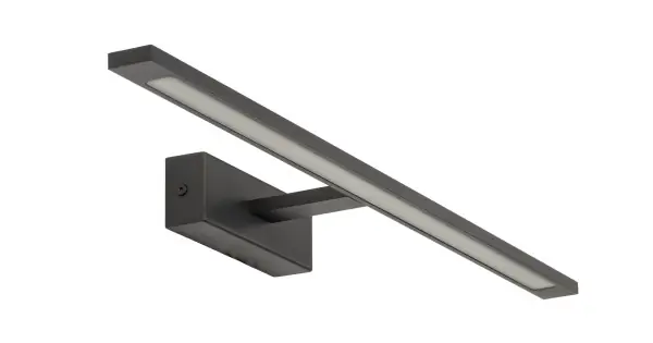 Rendeld meg most TK Lighting Gallery fekete LED tükörvilágítás (TK-18002) LED 1 izzós IP44