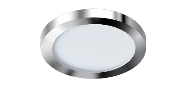 Csak ma Azzardo Slim Round króm-fehér LED beépíthető lámpa (AZ-2861) LED 1 izzós IP44