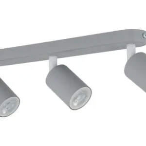 Kihagyhatatlan ajánlat TK Lighting Livia szürke mennyezeti lámpa (TK-10242) GU10 3 izzós IP20