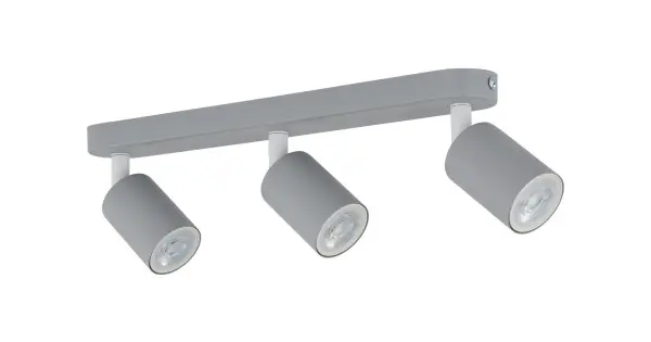 Kihagyhatatlan ajánlat TK Lighting Livia szürke mennyezeti lámpa (TK-10242) GU10 3 izzós IP20
