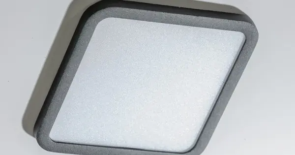 Azzardo Slim Square fekete-fehér LED beépíthető lámpa (AZ-4377) LED 1 izzós IP44 Expressz szállítás