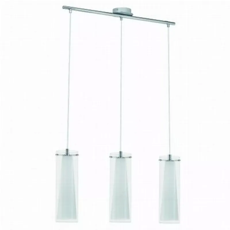 Árengedmény Pinto - Függeszték lámpa E27 3x60W króm/fehér - EGLO-89833