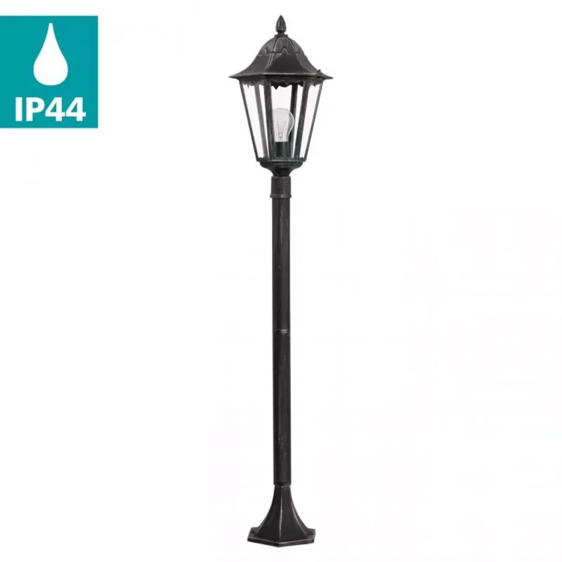 Végkiárusítás NAVEDO - kültéri fekete állólámpa, m 120cm, 1xE27 - EGLO-93463