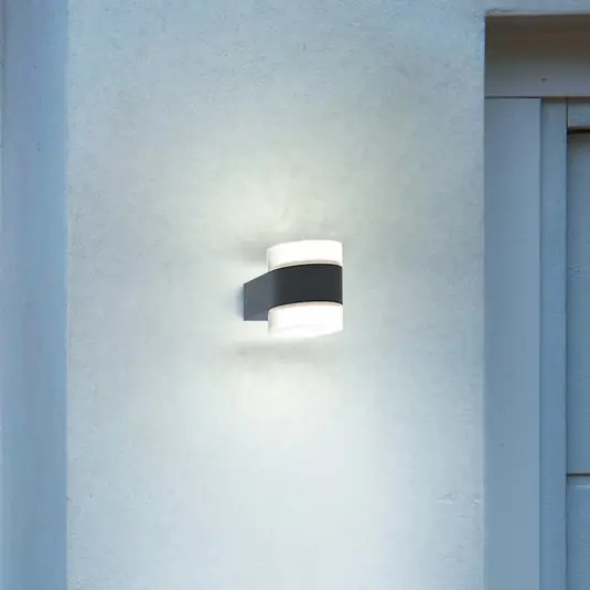 Szuper ajánlat OSRAM LED kültéri falilámpa ENDURA STYLE PUCK, sötét szürke, IP44